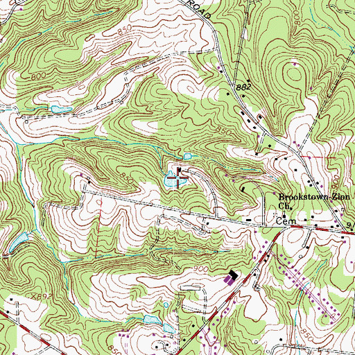 Topographic Map of Soloman Lake, NC