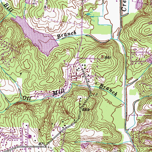 Topographic Map of Fowler Lake Number One, NC