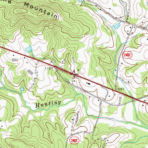 Topographic Map of Wright Lake, NC