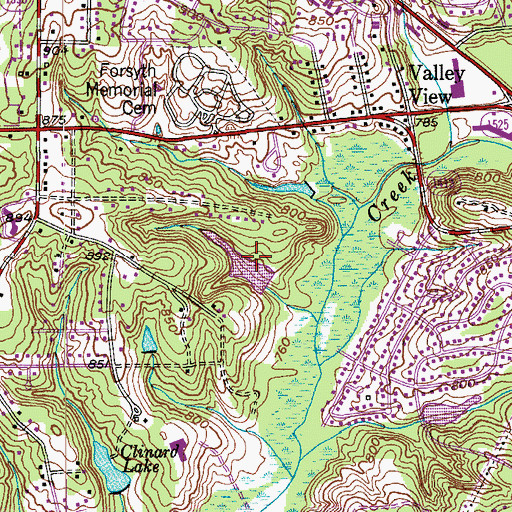 Topographic Map of Doug Young Dam Number Two, NC