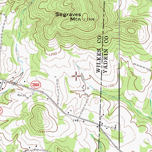 Topographic Map of Wildcat Lake Dam, NC