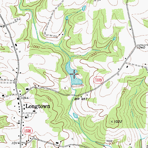 Topographic Map of Deep Creek W/S Structure Number Six B, NC
