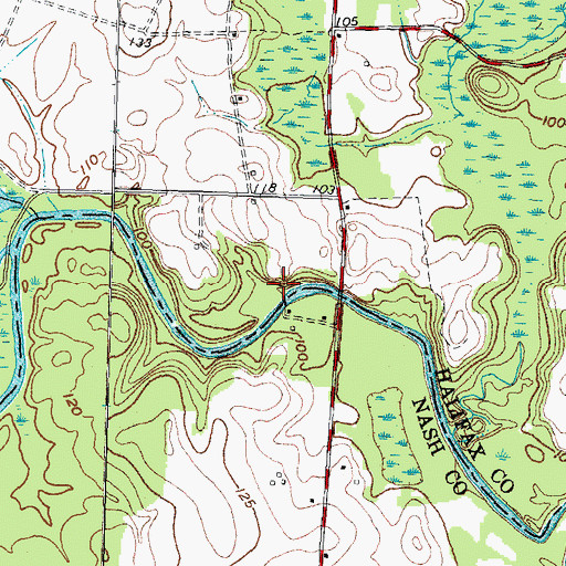 Topographic Map of Fishing Creek Millpond, NC