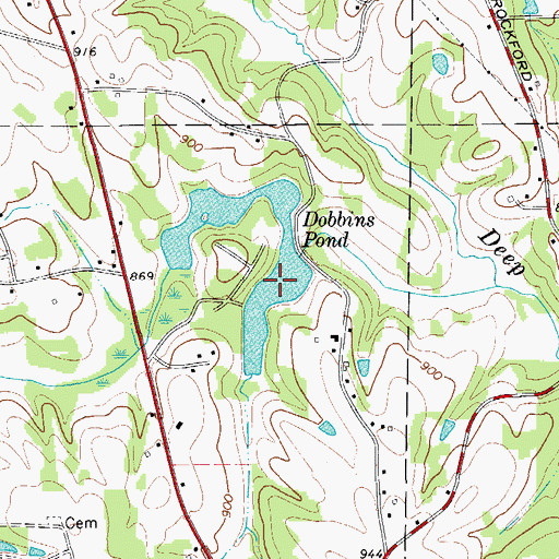 Topographic Map of Shermer Pond, NC