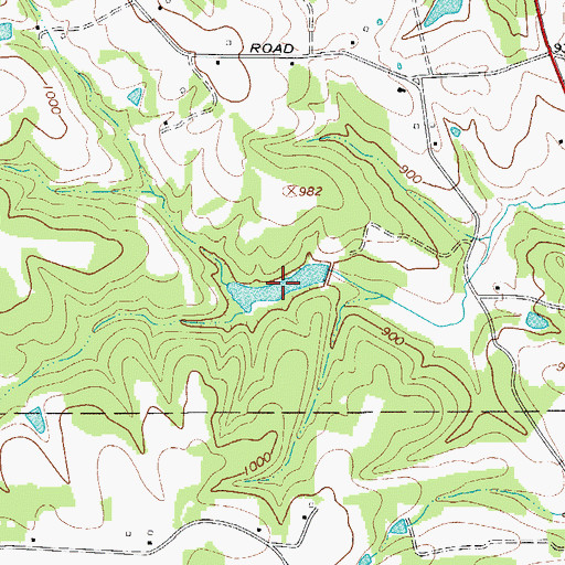 Topographic Map of William Shugart Lake, NC