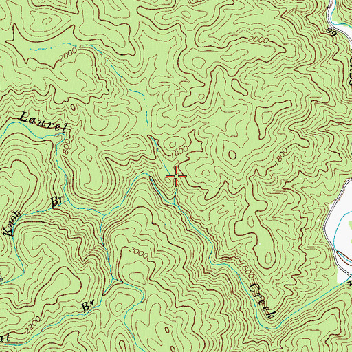Topographic Map of Bright Penny Lake Dam, NC