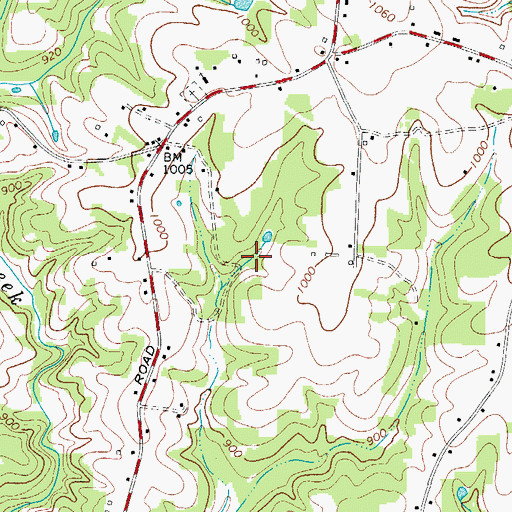 Topographic Map of Brown Lake Dam, NC
