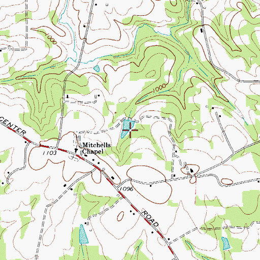 Topographic Map of Howard Lake Dam, NC