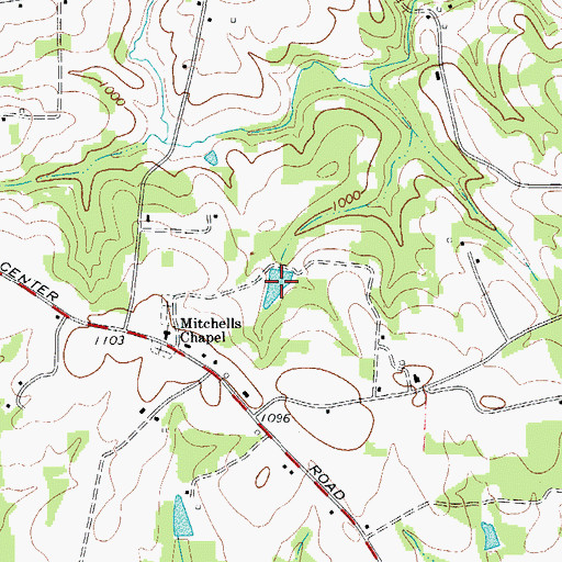 Topographic Map of Howard Lake, NC