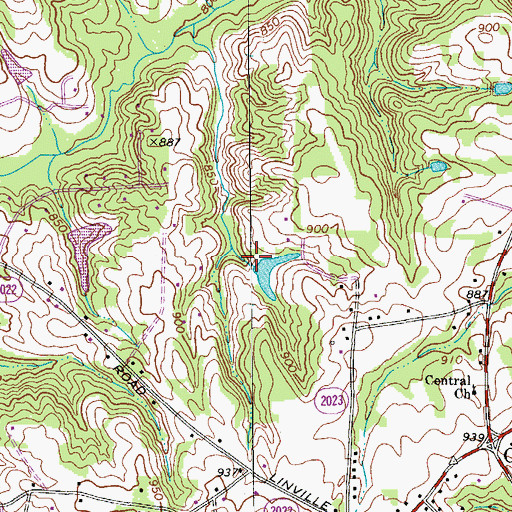 Topographic Map of Lenio Dam, NC