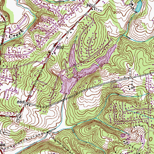 Topographic Map of Mallard Lake Lower, NC