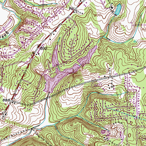 Topographic Map of Mallard Lake Lower Dam, NC