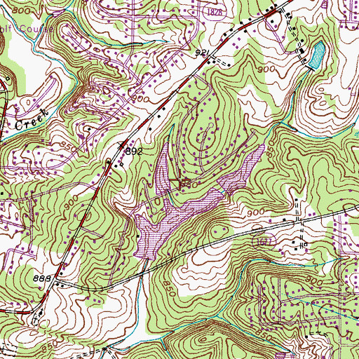 Topographic Map of Mallard Lake Upper Dam, NC