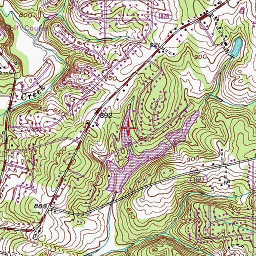 Topographic Map of Mallard Lake Upper, NC