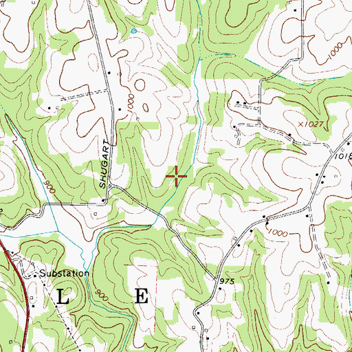 Topographic Map of Twiman Candle Lake, NC