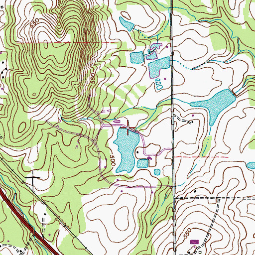 Topographic Map of Bollinger Pond, NC