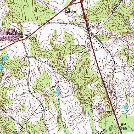 Topographic Map of Hardin Lake, NC