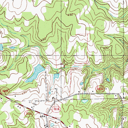 Topographic Map of Dickerson Lake Dam, NC