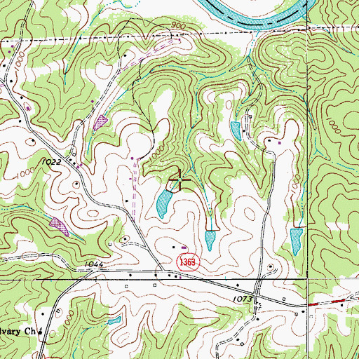 Topographic Map of Williams Pond, NC