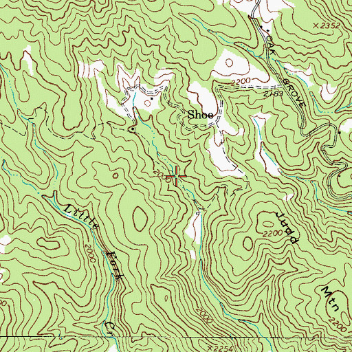 Topographic Map of Noname, NC