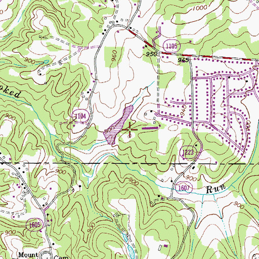Topographic Map of Lilly Dam, NC