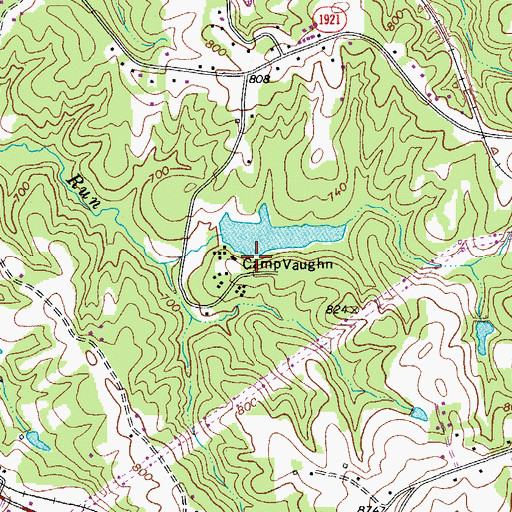Topographic Map of Boy Scout Pond Dam, NC
