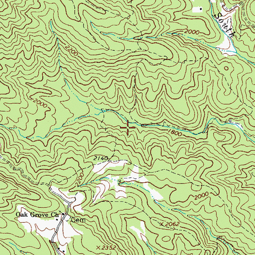 Topographic Map of K O A Dam, NC