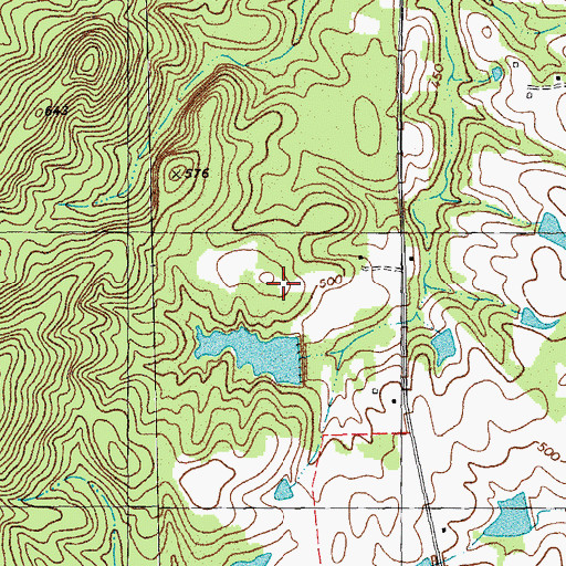 Topographic Map of Whites Lake, NC