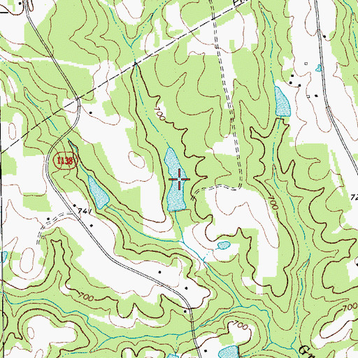 Topographic Map of Butler Pond, NC