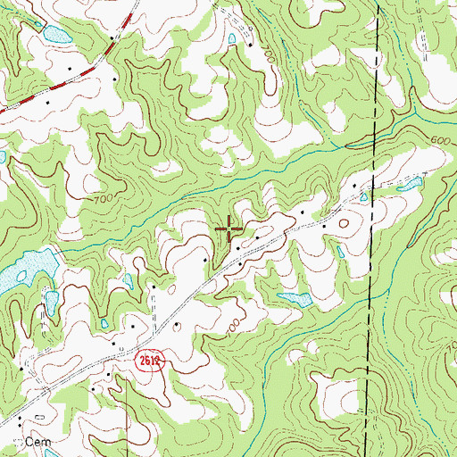 Topographic Map of Stallings Lake Dam, NC