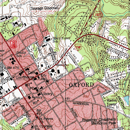 Topographic Map of Hancock Lake, NC