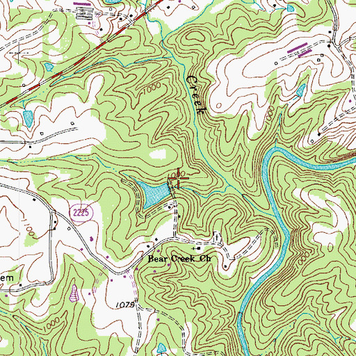 Topographic Map of Fairview Wildlife Club Dam, NC