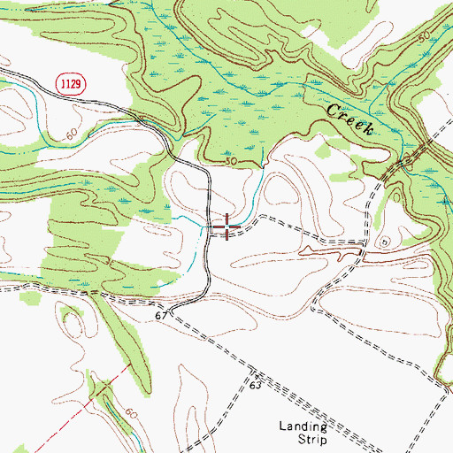 Topographic Map of Johnson Pond Dam Number Four, NC