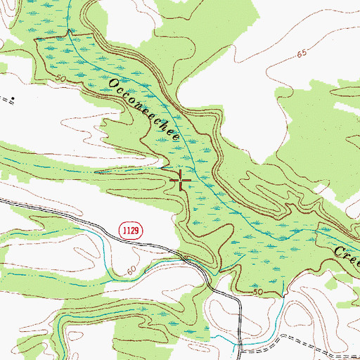Topographic Map of Johnstons Pond-B, NC