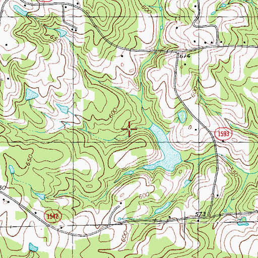 Topographic Map of Davis-Braun Pond, NC