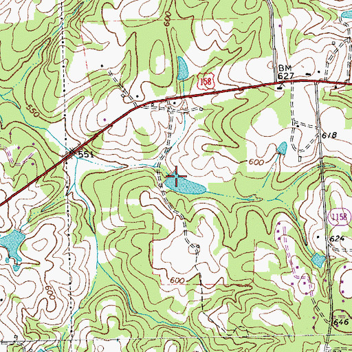 Topographic Map of Hedgepeth Pond Dam, NC