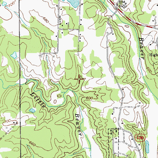 Topographic Map of Grogan Estate Lake, NC