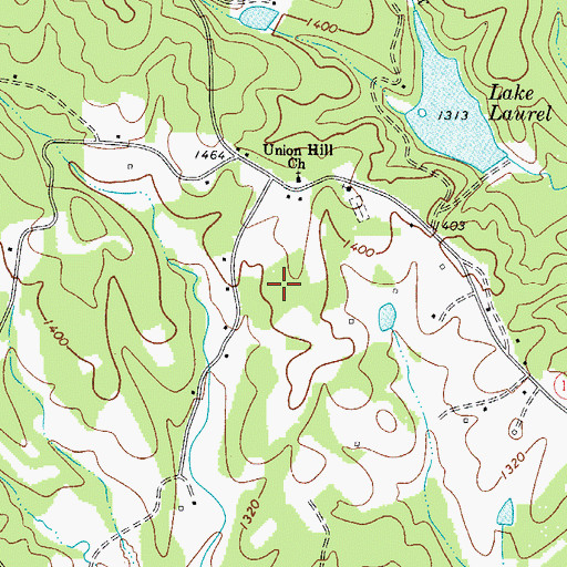 Topographic Map of Royall Lake, NC