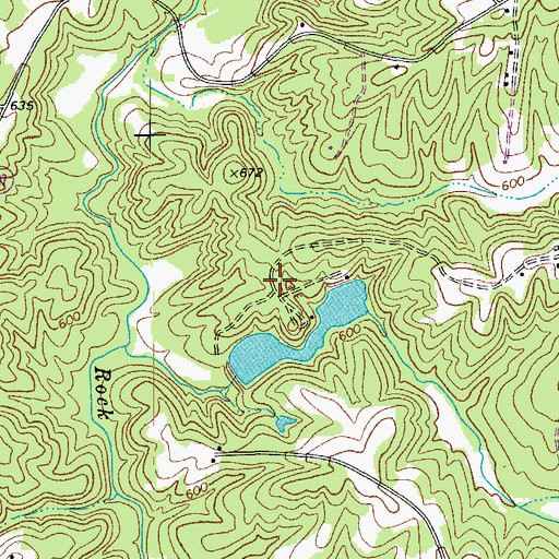 Topographic Map of Medberrys Lake, NC