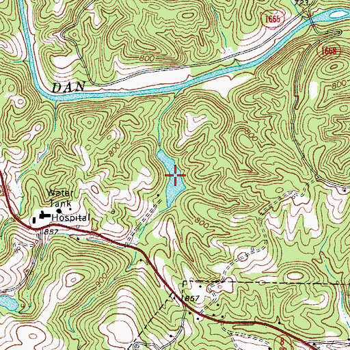 Topographic Map of Stedman Lake, NC