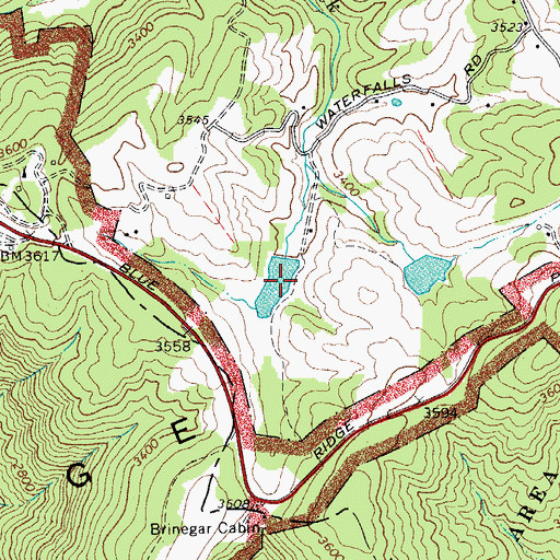 Topographic Map of Willis Lake, NC