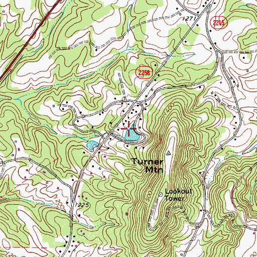 Topographic Map of Hawks Lake Dam, NC