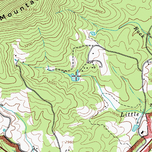 Topographic Map of Noname, NC