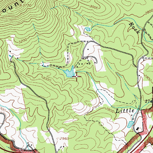 Topographic Map of Van Dillon Dam, NC