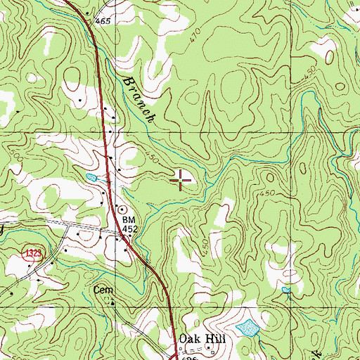 Topographic Map of Gregory Lake Dam, NC