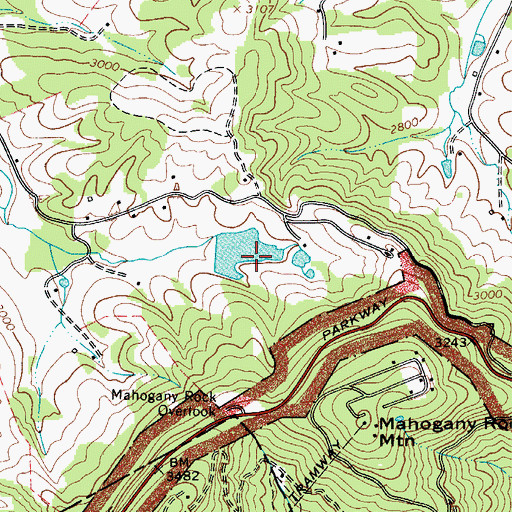 Topographic Map of Temple Lake Dam, NC