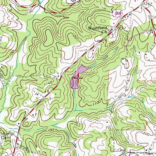 Topographic Map of Pell Lake Dam, NC