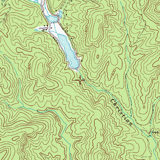 Topographic Map of Low Gap Wildlife Pond, NC