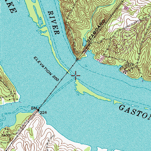 Topographic Map of Smith Creek, NC