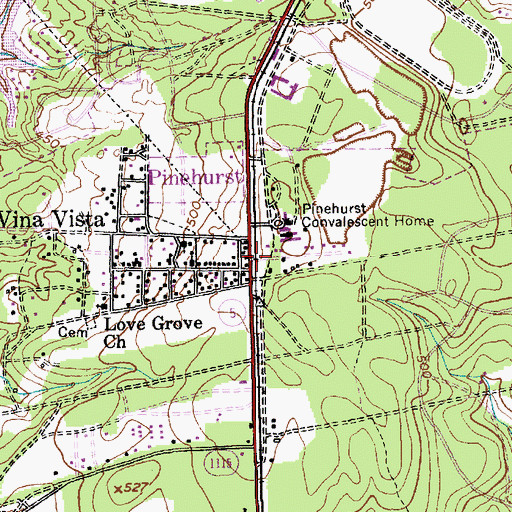 Topographic Map of Jackson Hamlet, NC